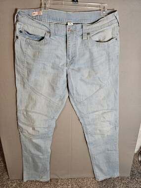 True Religion Jeans Mens 34 Geno Originals Denim Blue Relaxed Slim Fit